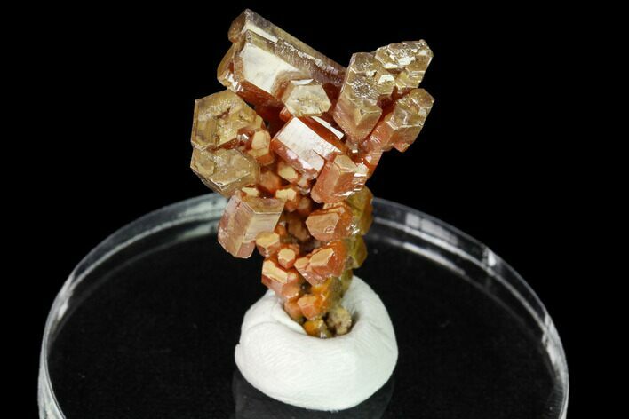 Red-Orange Vanadinite Crystal Cluster - Apex Mine, Mexico #165317